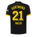 Borussia Dortmund Donyell Malen #21 Borte Drakt 2023-24 Kortermet